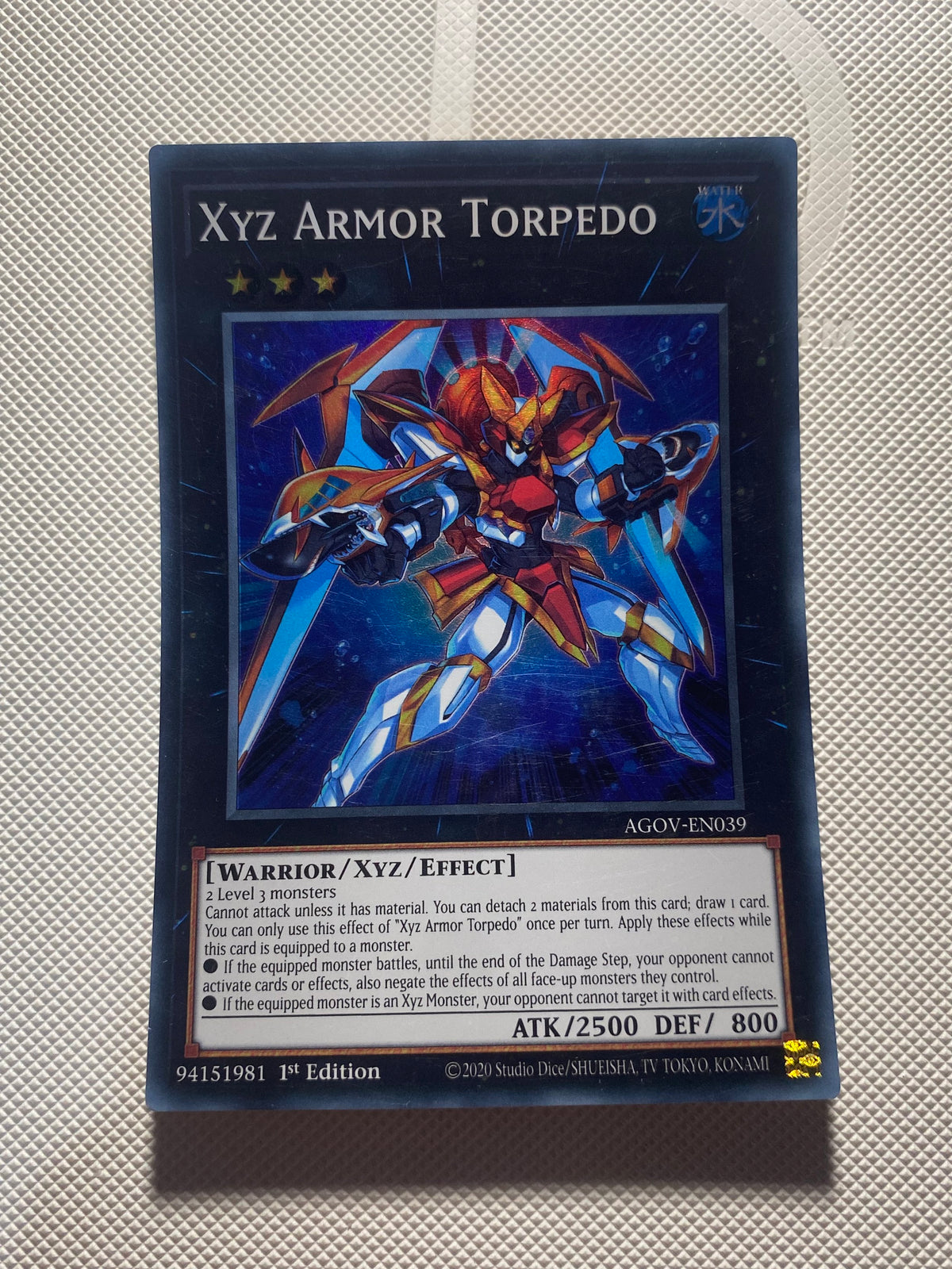XYZ Armor Torpedo Super Rare Near Mint