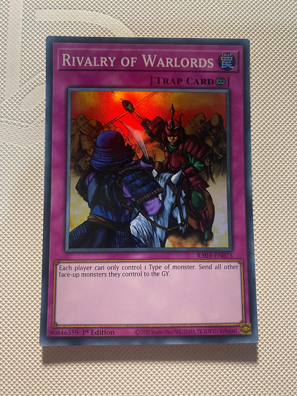 Rivalry OF Warlords Super Rare Near Mint