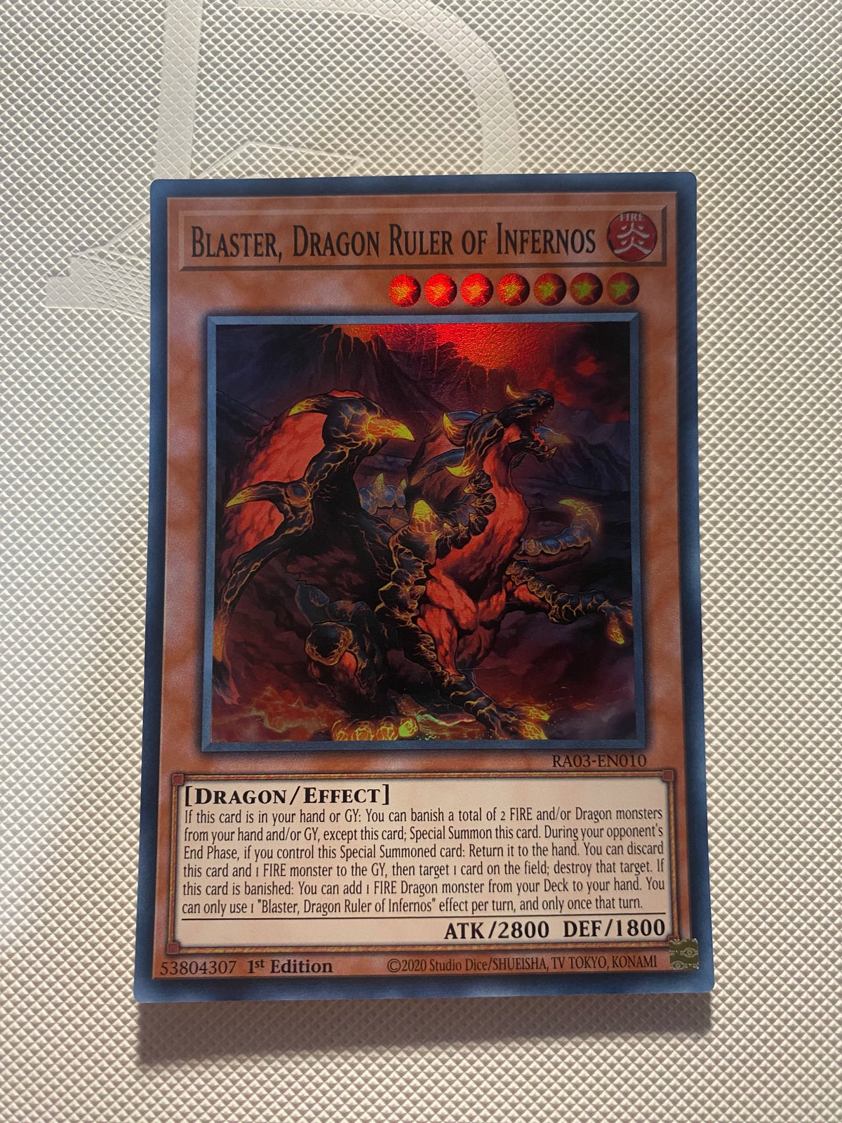 Blaster, Dragon Ruler OF Infernos Super Rare Near Mint