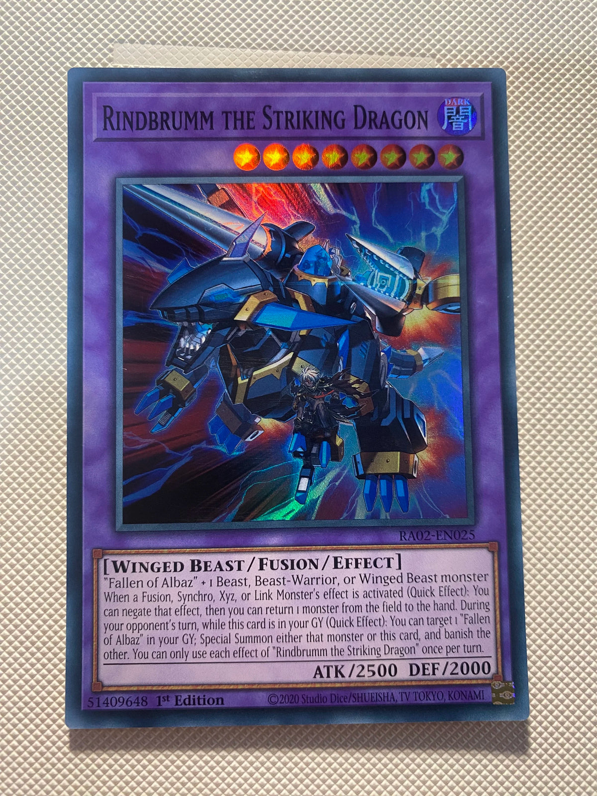 Rindbrumm THE Striking Dragon Super Rare Near Mint
