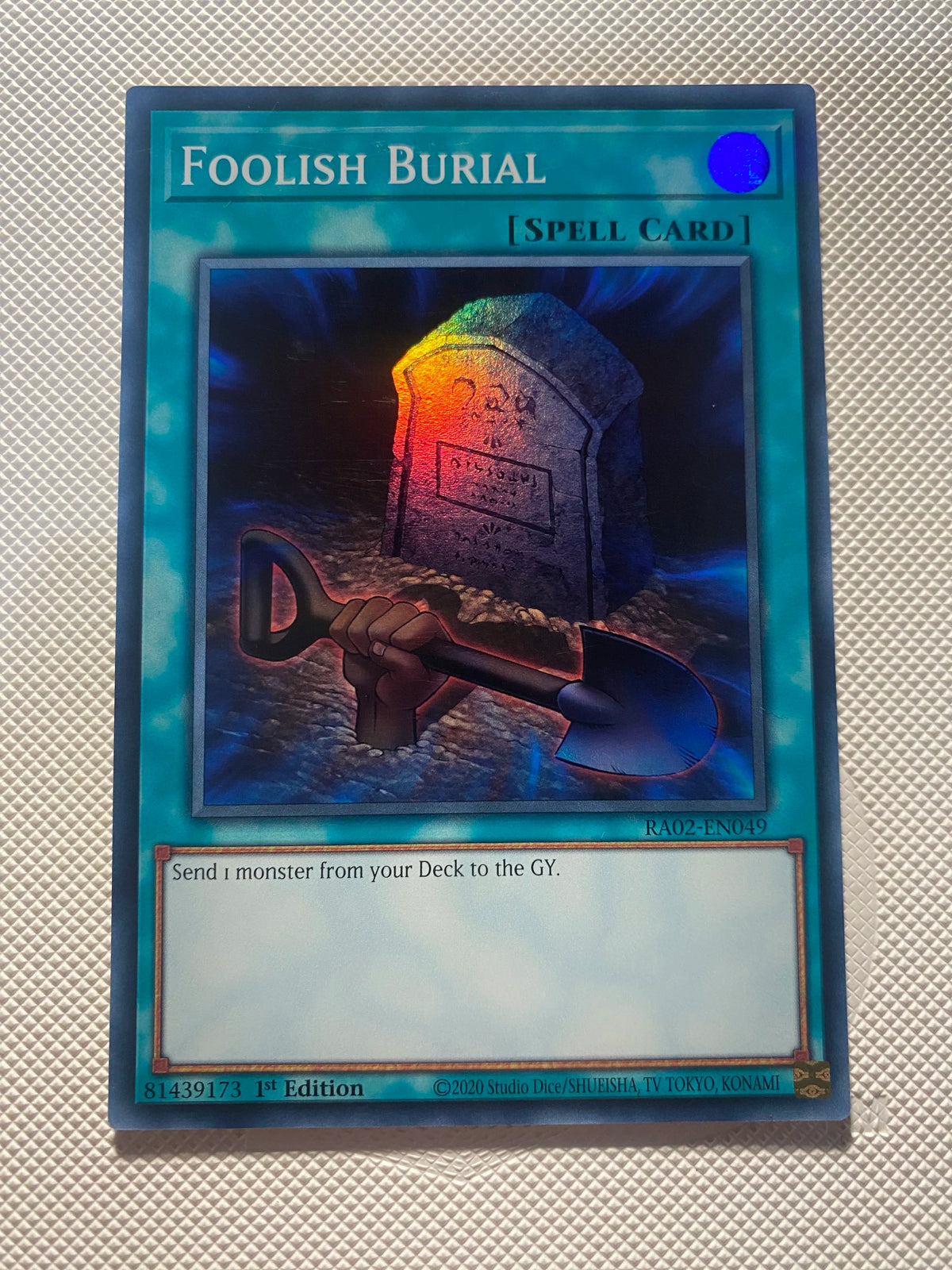 Foolish Burial Super Rare Near Mint