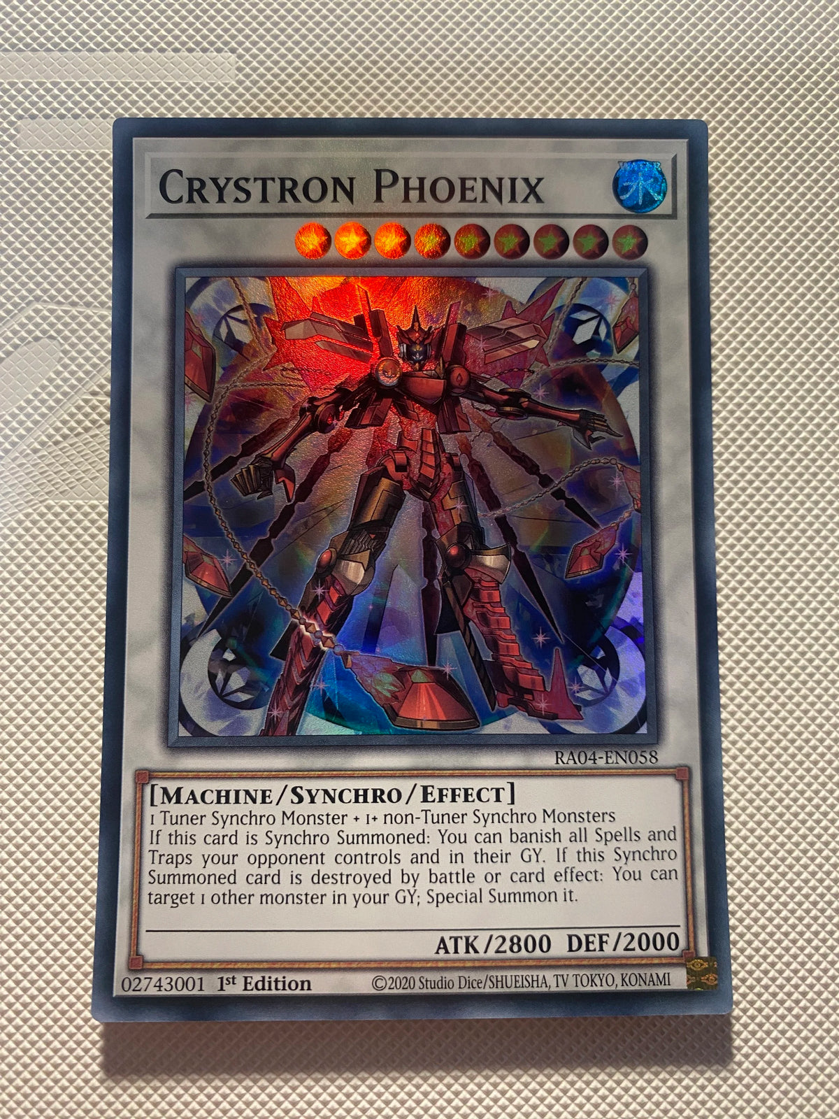 Crystron Phoenix Super Rare Near Mint