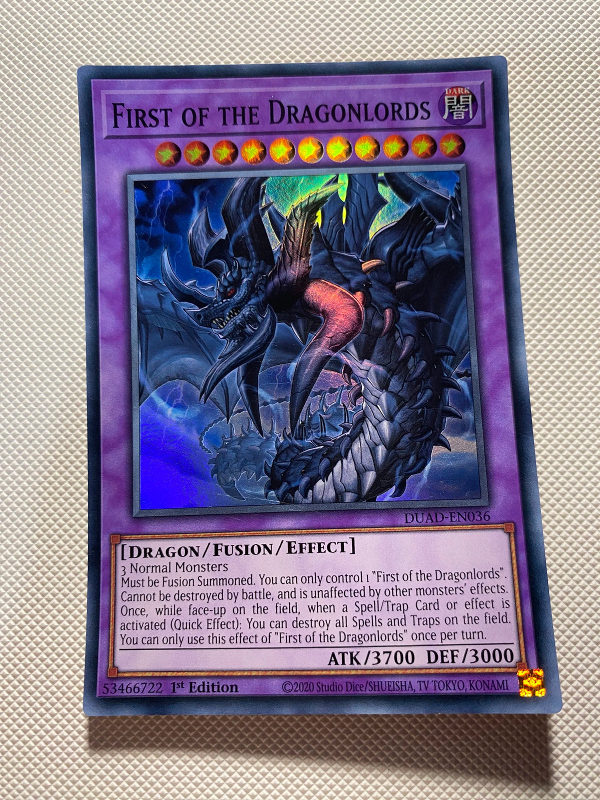 First OF THE Dragonlords Super Rare Near Mint