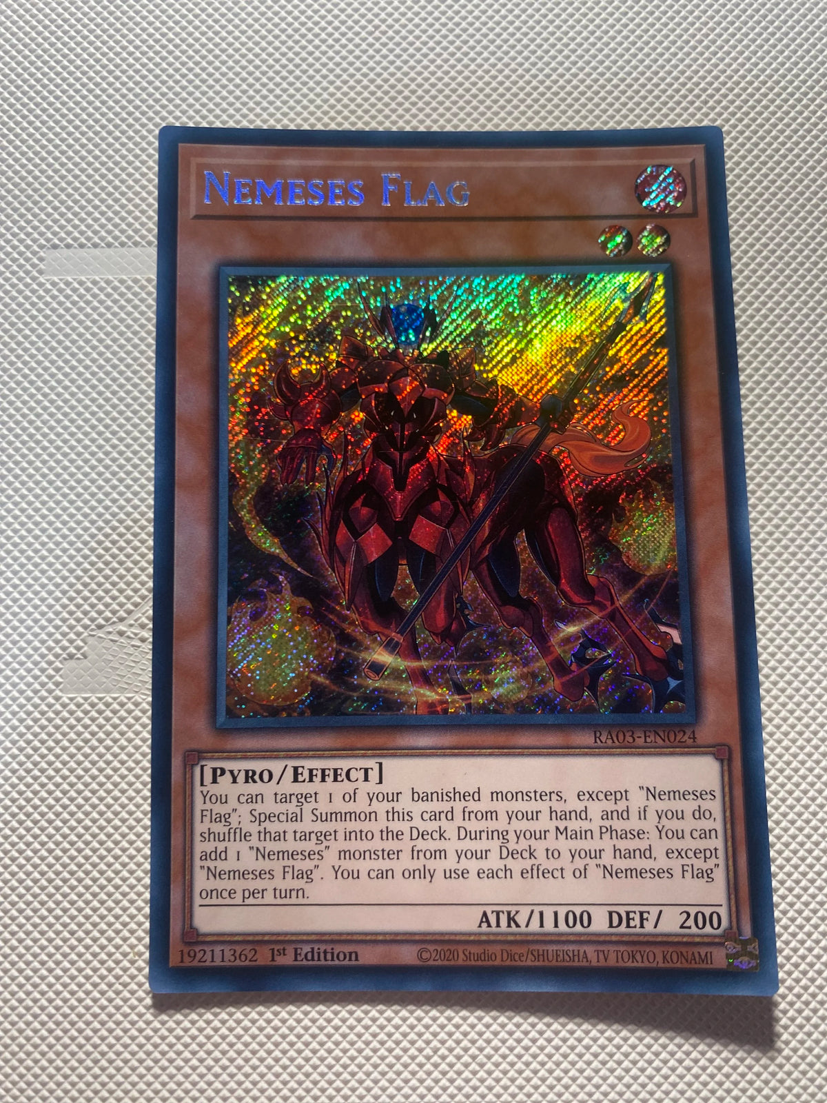 Nemeses Flag Secret Rare Near Mint
