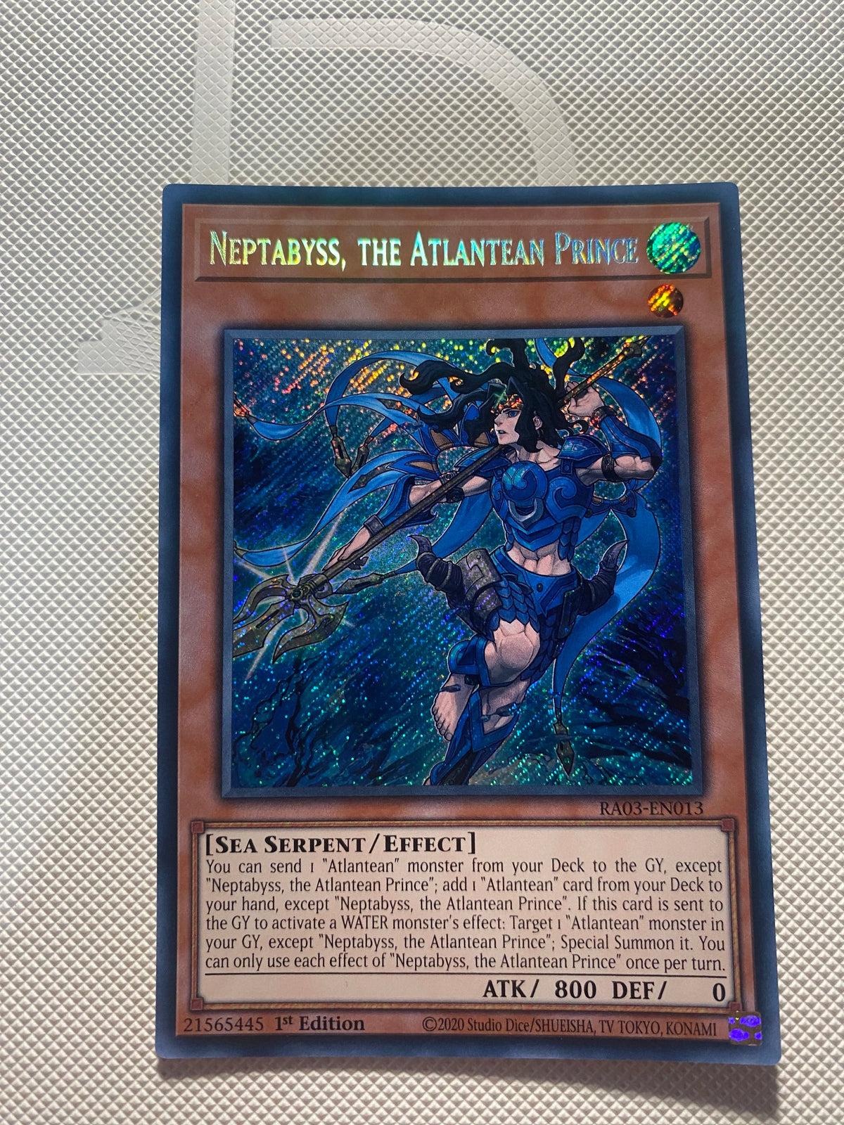 Neptabyss, THE Atlantean Prince Secret Rare Near Mint