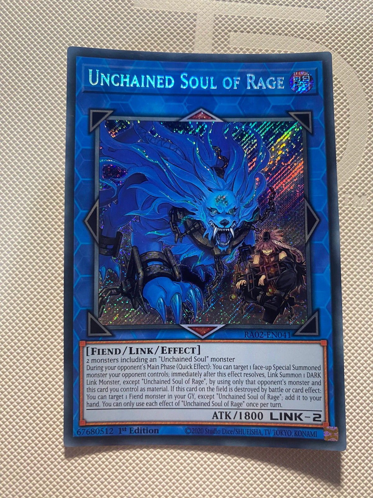 Unchained Soul OF Rage Secret Rare Near Mint