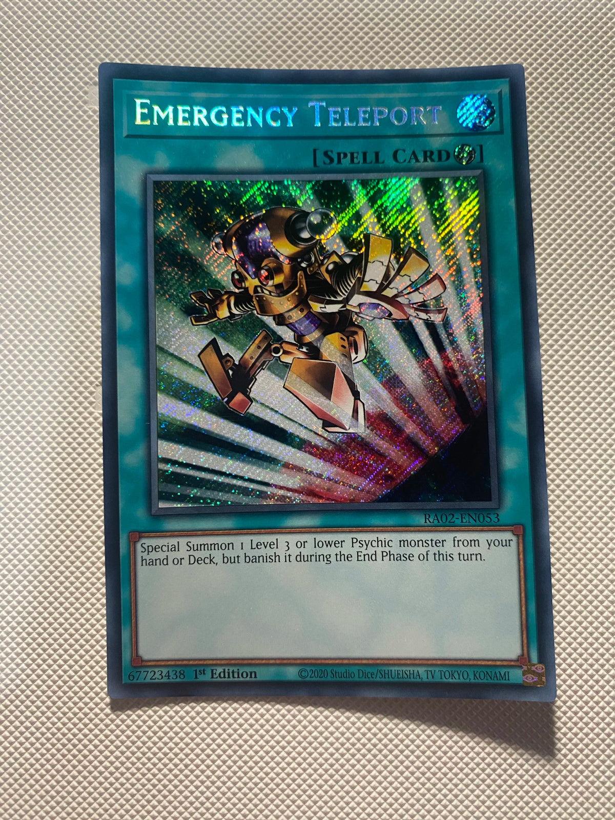 Emergency Teleport Secret Rare Near Mint