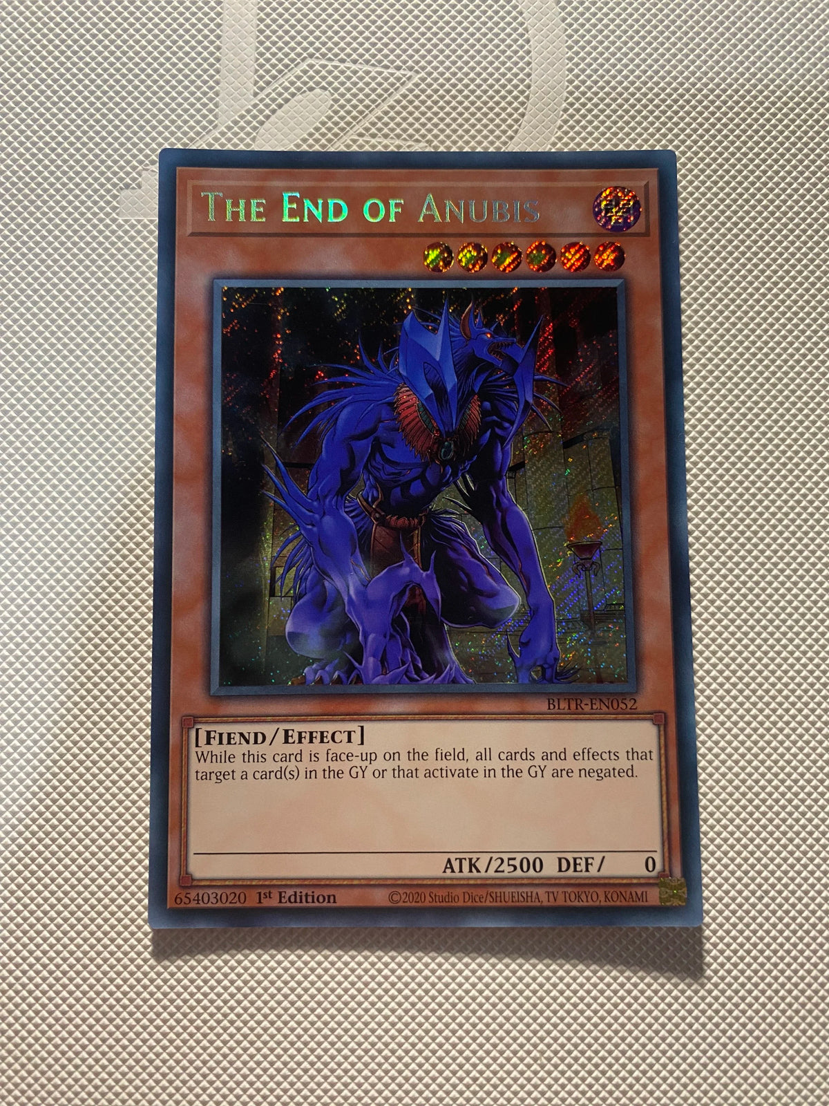 THE END OF Anubis Secret Rare Near Mint