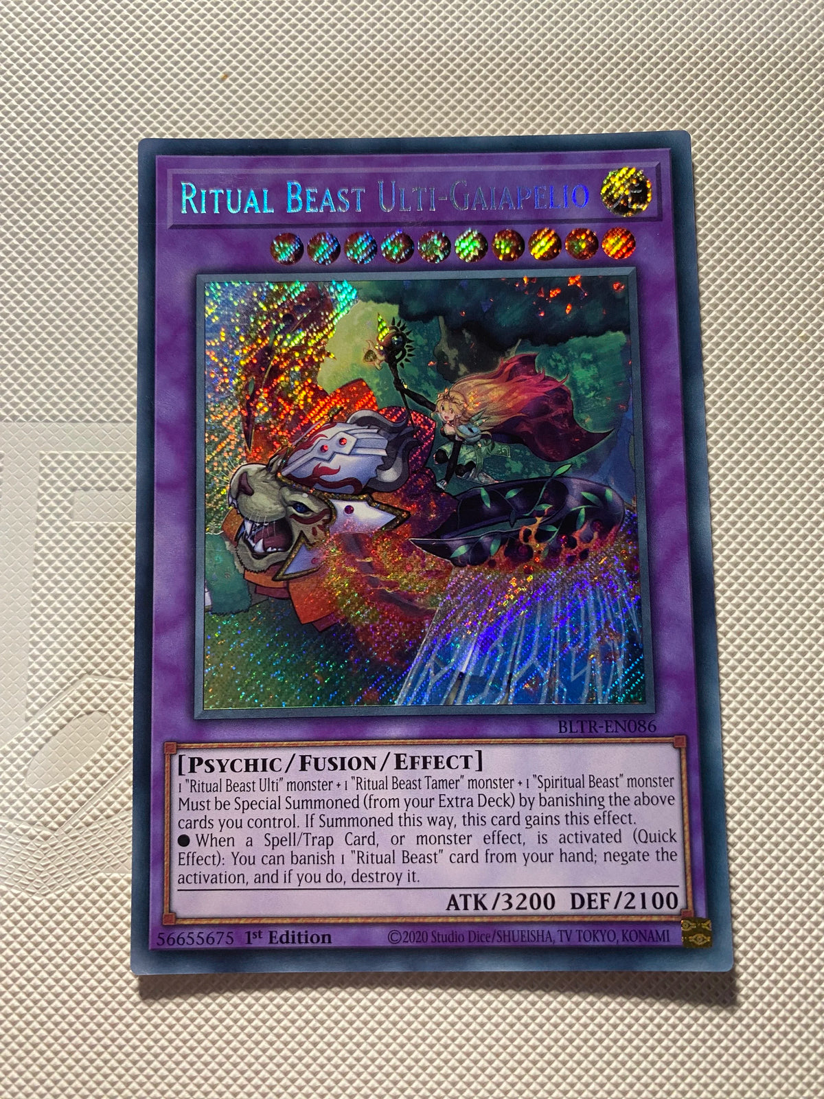 Ritual Beast Ulti-gaiapelio Secret Rare Near Mint