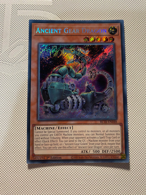 Ancient Gear Dragon Secret Rare Near Mint