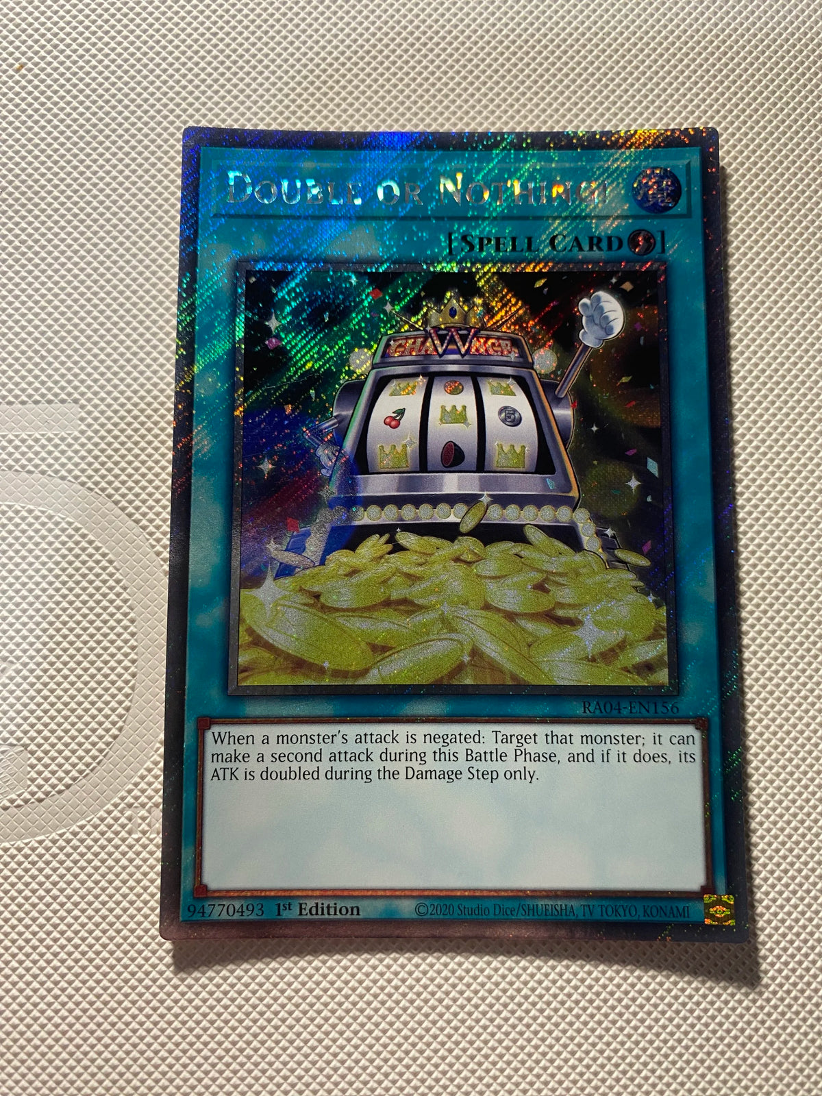 Double OR Nothing! Platinum Secret Near Mint