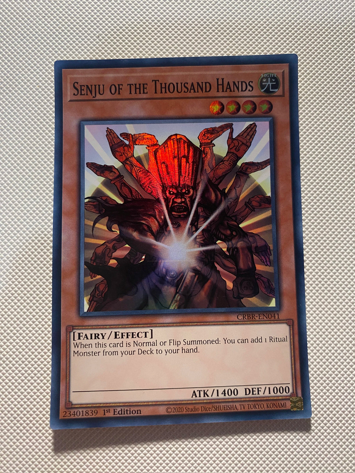 Senju OF THE Thousand Hands Super Rare Near Mint