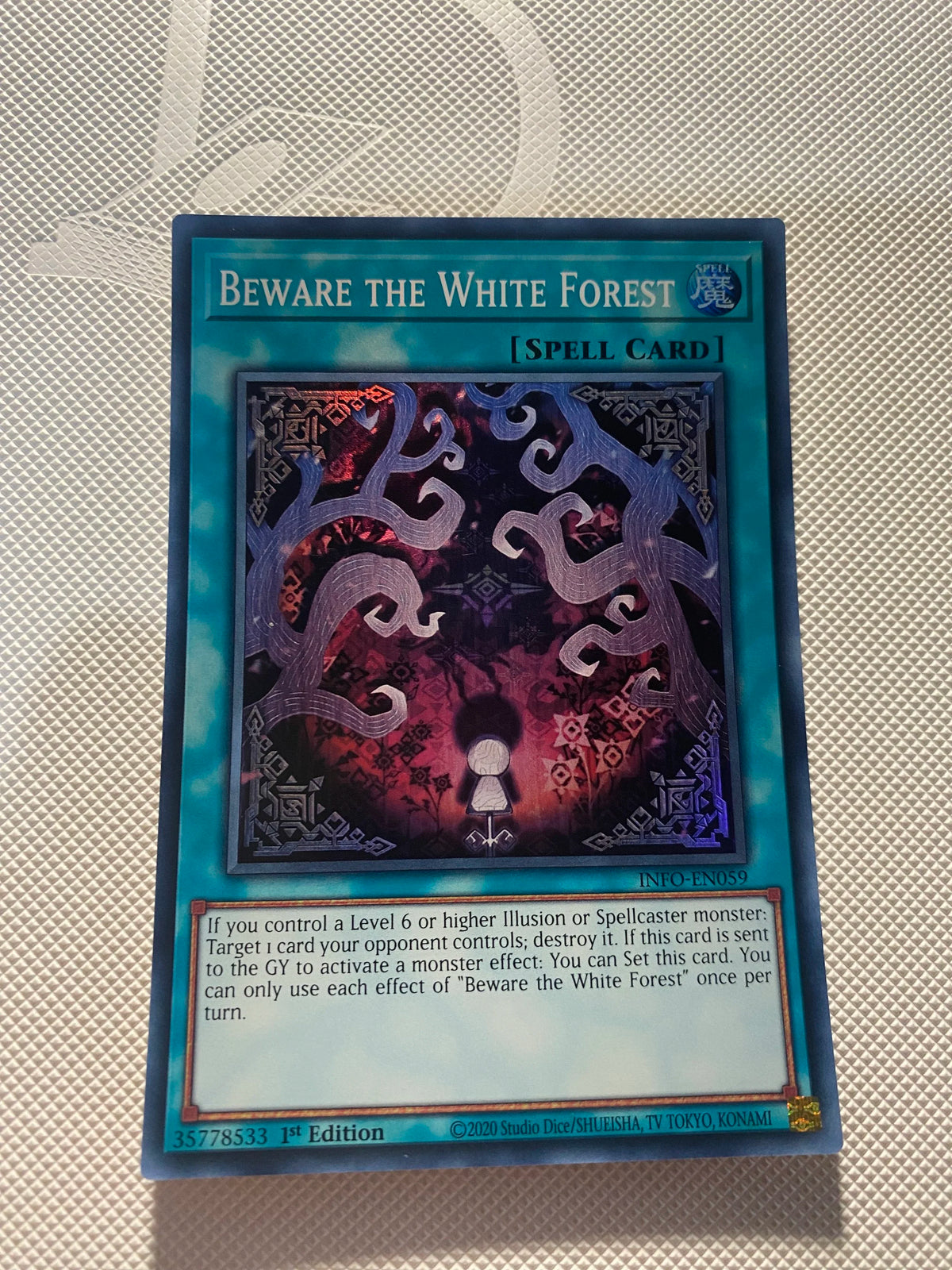 Beware OF THE White Forest Super Rare Near Mint