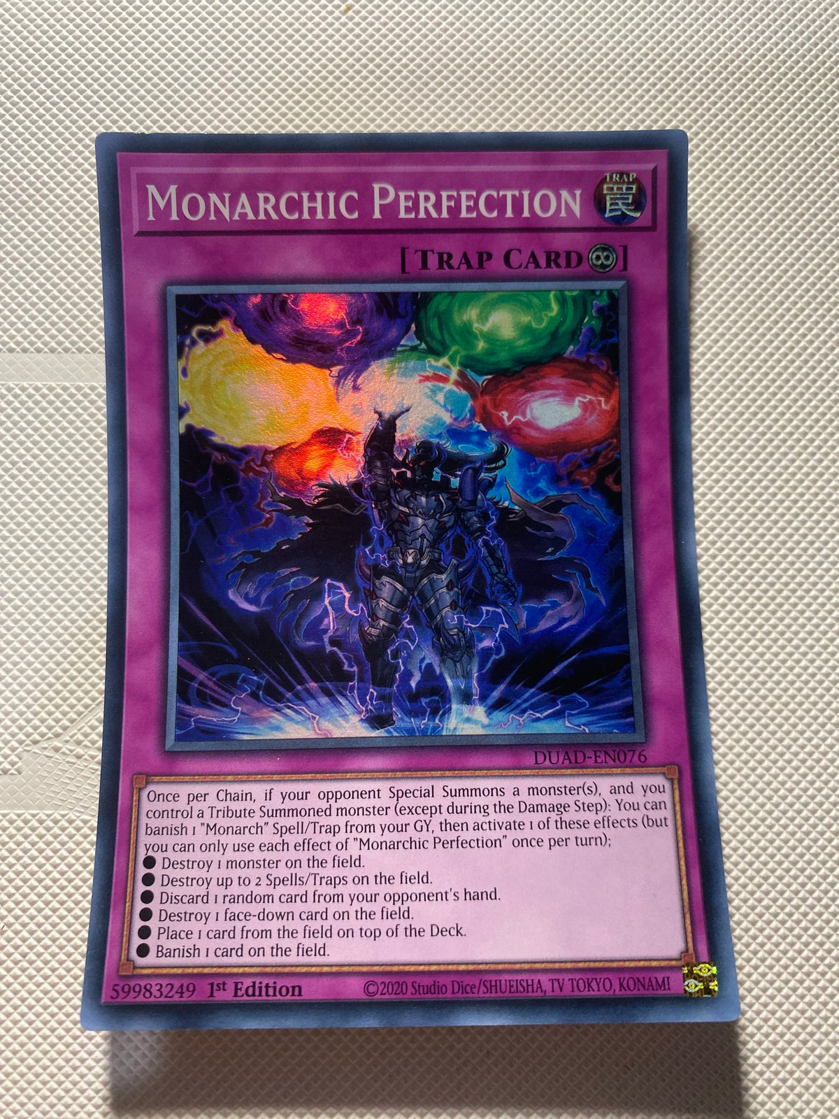 Monarchic Perfection Super Rare Near Mint