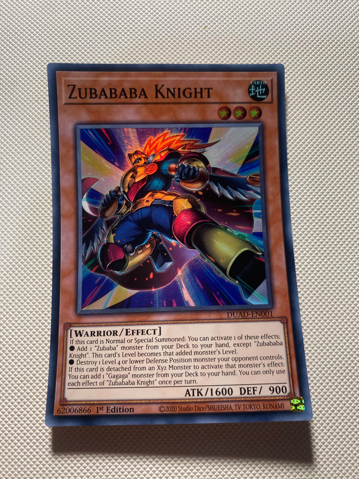 Zubababa Knight Super Rare Near Mint