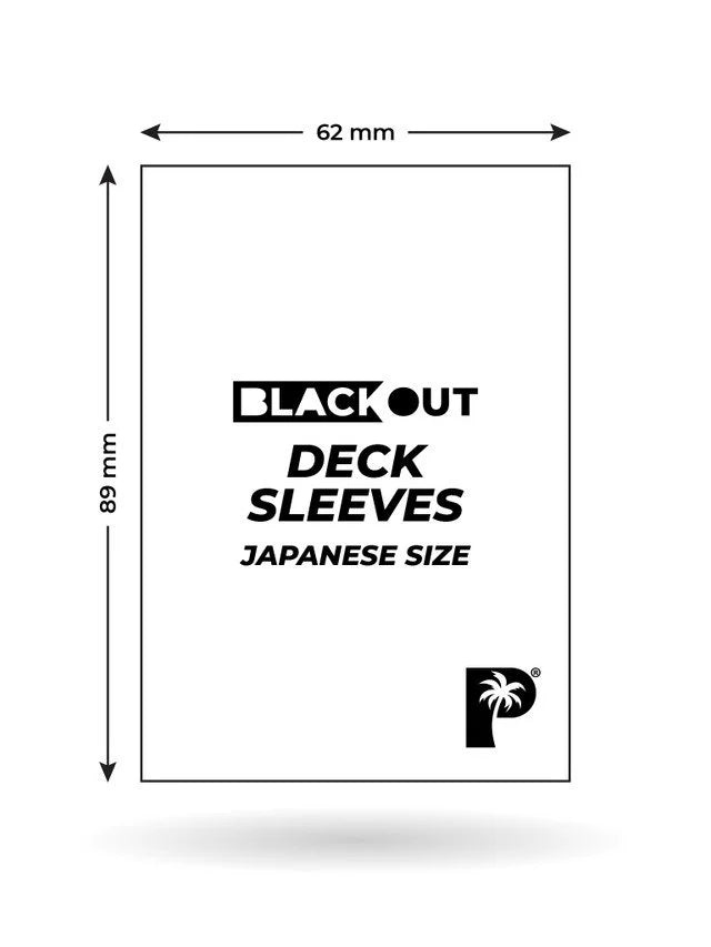 Blackout Deck Sleeves - Japanese Mini Size