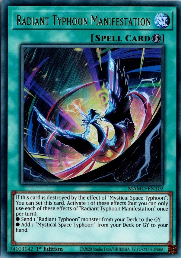 Radiant Typhoon Manifestation - MAMO-EN102 - 1st Edition - Ultra Rare