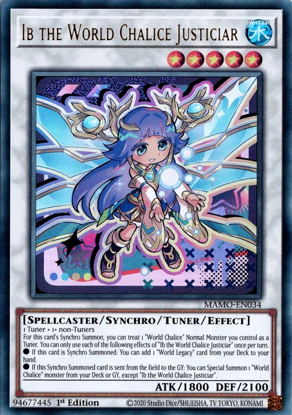 Ib the World Chalice Justiciar (Chibi Art) - MAMO-EN034 - 1st Edition - Ultra Rare