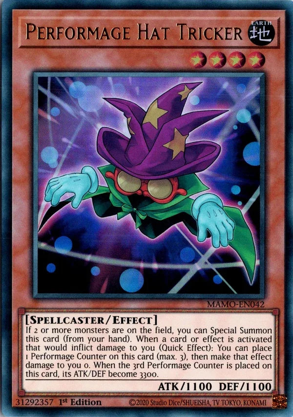 Performage Hat Tricker - MAMO-EN042 - 1st Edition - Ultra Rare
