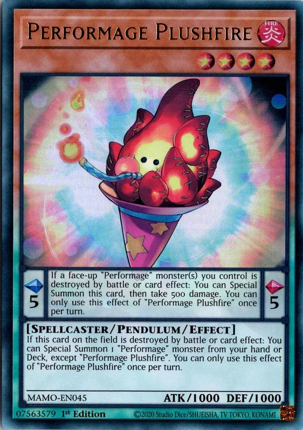 Performage Plushfire - MAMO-EN045 - 1st Edition - Ultra Rare