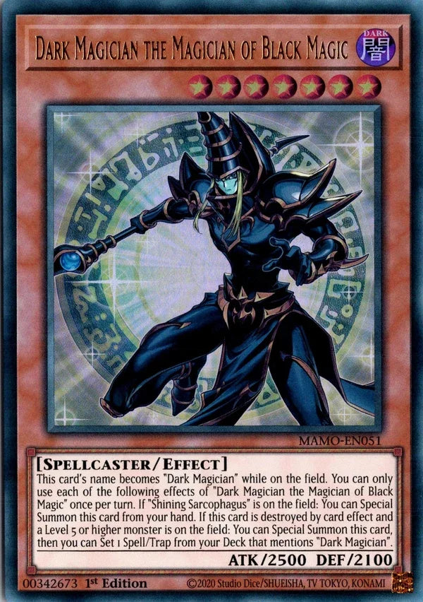 Dark Magician the Magician of Black Magic - MAMO-EN051 - 1st Edition - Ultra Rare