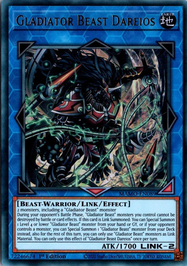 Gladiator Beast Dareios - MAMO-EN089 - 1st Edition - Ultra Rare