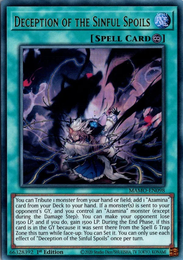 Deception of the Sinful Spoils - MAMO-EN098 - 1st Edition - Ultra Rare