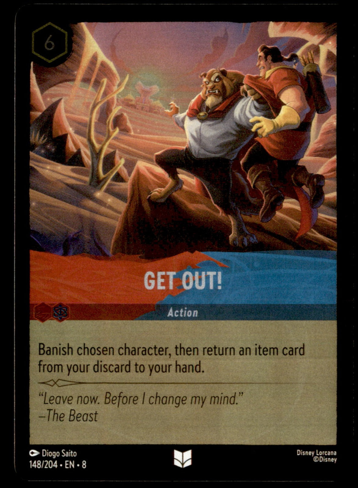 Get Out! Cold Foil Uncommon Reign of Jafar 148/204 NM