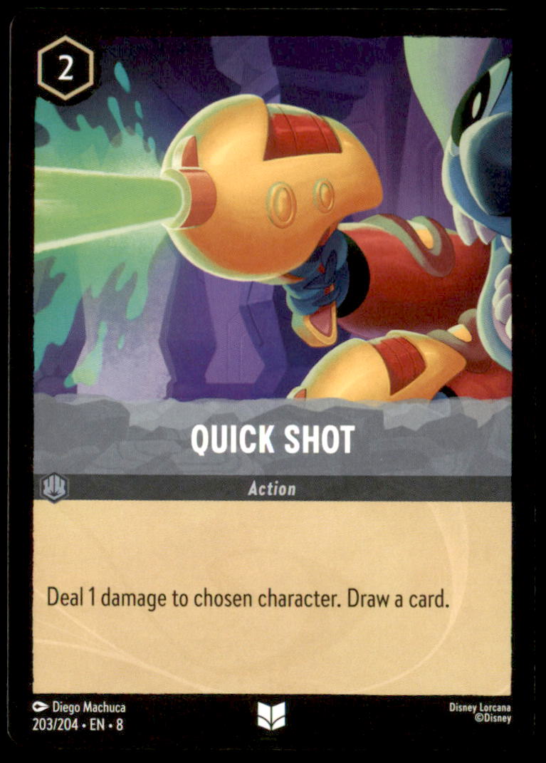 Quick Shot Uncommon Reign of Jafar 203/204 NM
