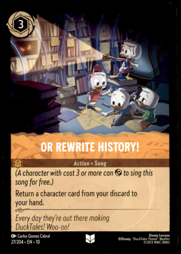 Or Rewrite History! Uncommon Whispers in the Well 27/204 NM