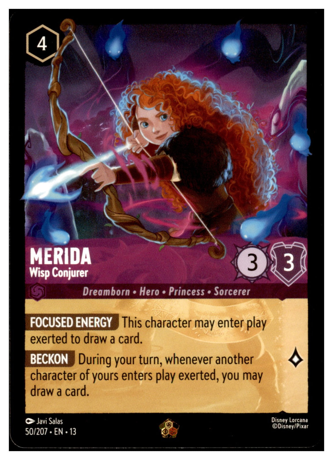 Merida - Wisp Conjurer Legendary Attack of the Vine! 50/207 NM