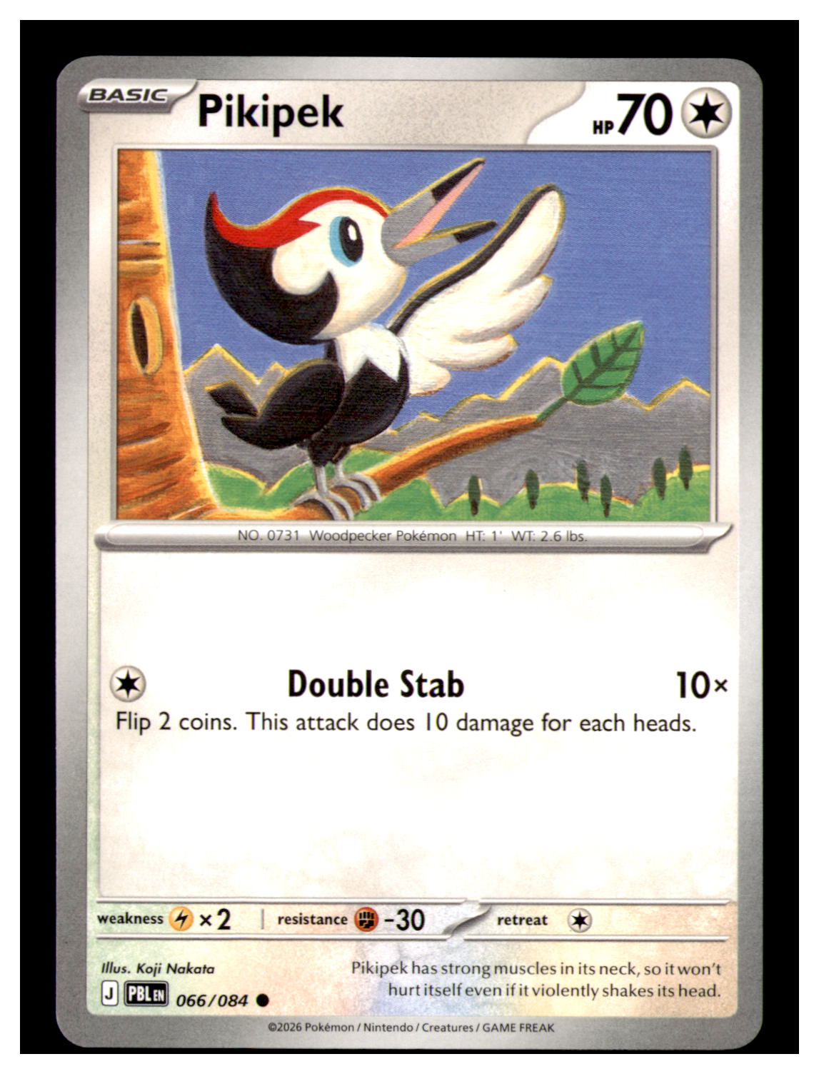 Pikipek Common ME05: Pitch Black 066/084 NM
