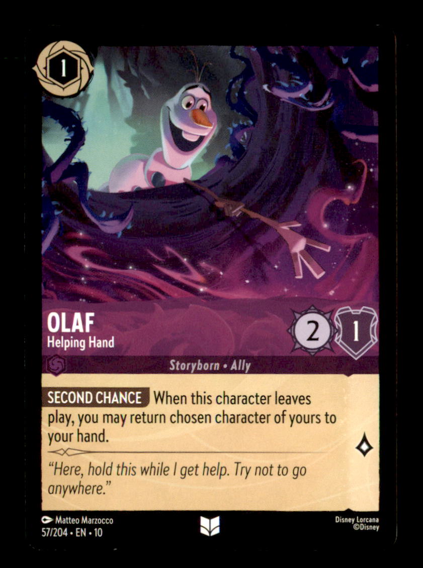 Olaf - Helping Hand Uncommon Whispers in the Well 57/204 NM