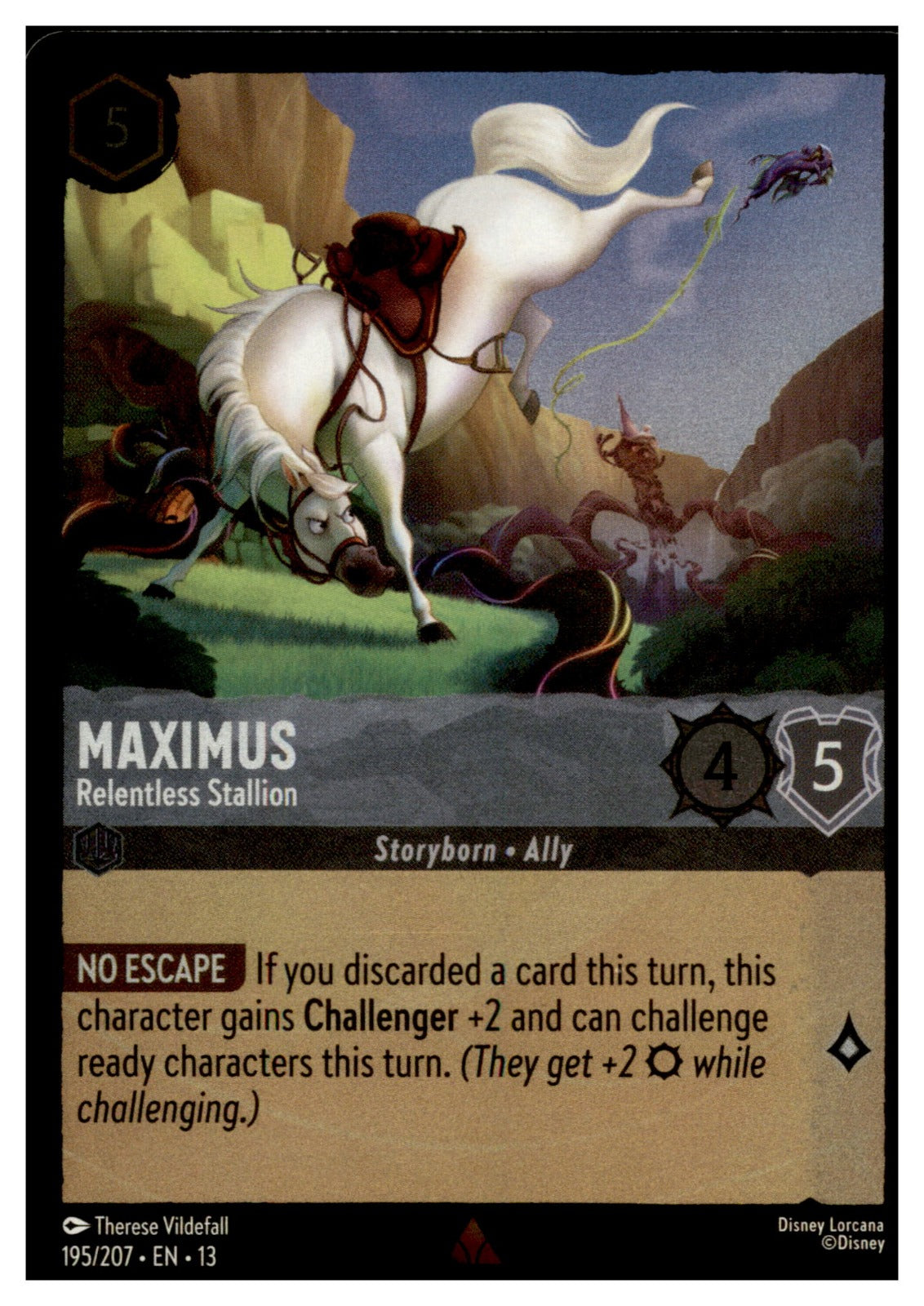 Maximus - Relentless Stallion Cold Foil Rare Attack of the Vine! 195/207 NM