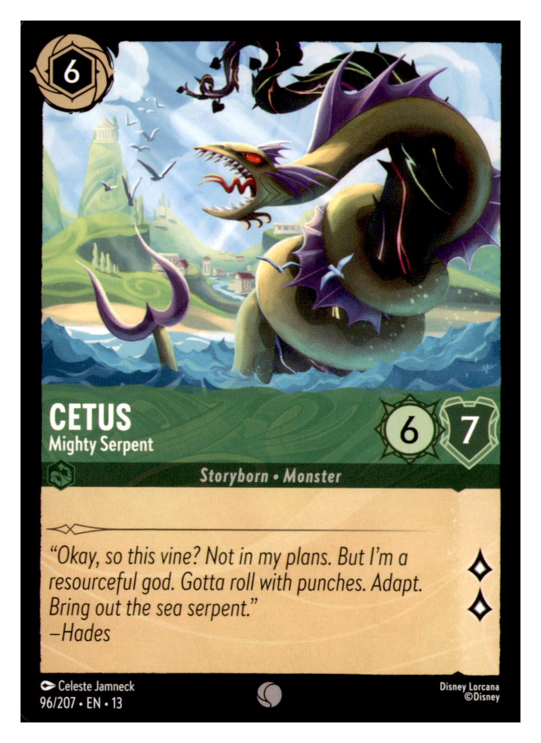 Cetus - Mighty Serpent Common Attack of the Vine! 96/207 NM