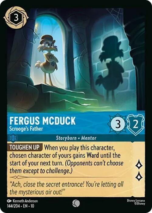 Fergus McDuck - Scrooge's Father (Cold Foil) Common Whispers in the Well 144/204 NM