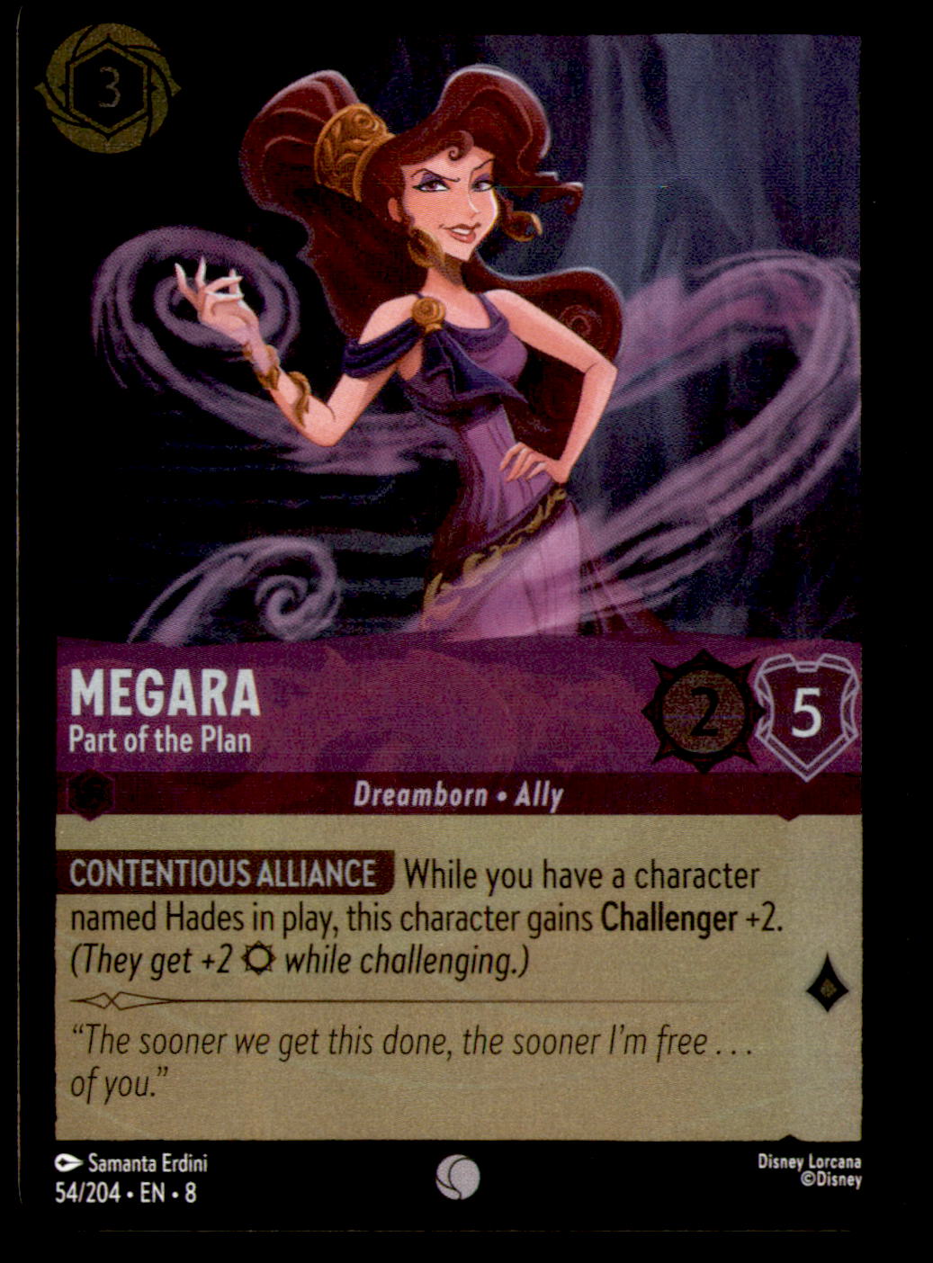 Megara - Part of the Plan Cold Foil Common Reign of Jafar 54/204 NM
