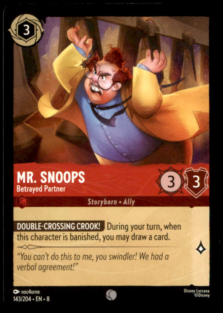 Mr. Snoops - Betrayed Partner Common Reign of Jafar 143/204 NM
