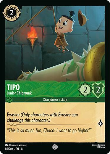 Tipo - Junior Chipmunk Cold Foil Common Reign of Jafar 89/204 NM