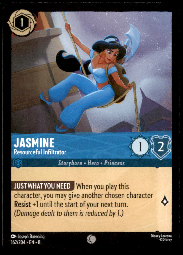 Jasmine - Resourceful Infiltrator Common Reign of Jafar 162/204 NM