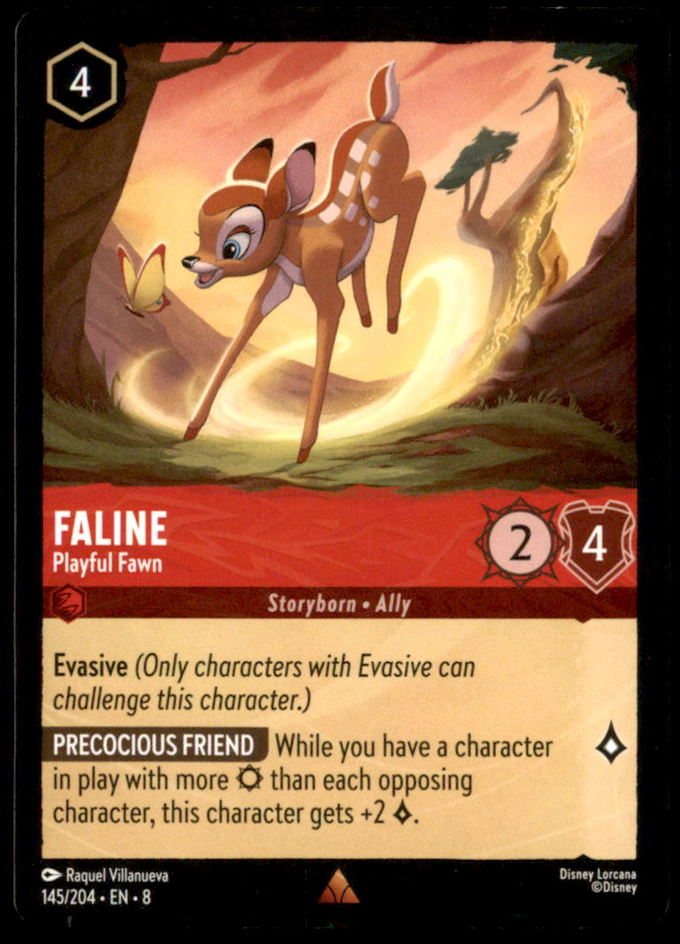 Faline - Playful Fawn Rare Reign of Jafar 145/204 NM