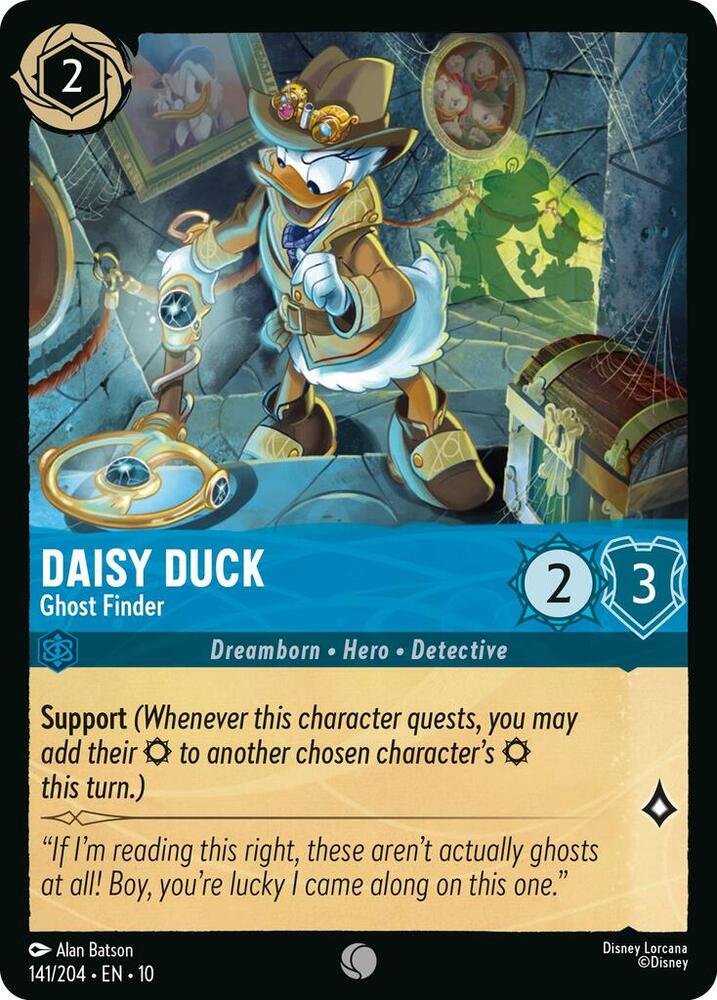 Daisy Duck - Ghost Finder Cold Foil Common Whispers in the Well 141/204 NM