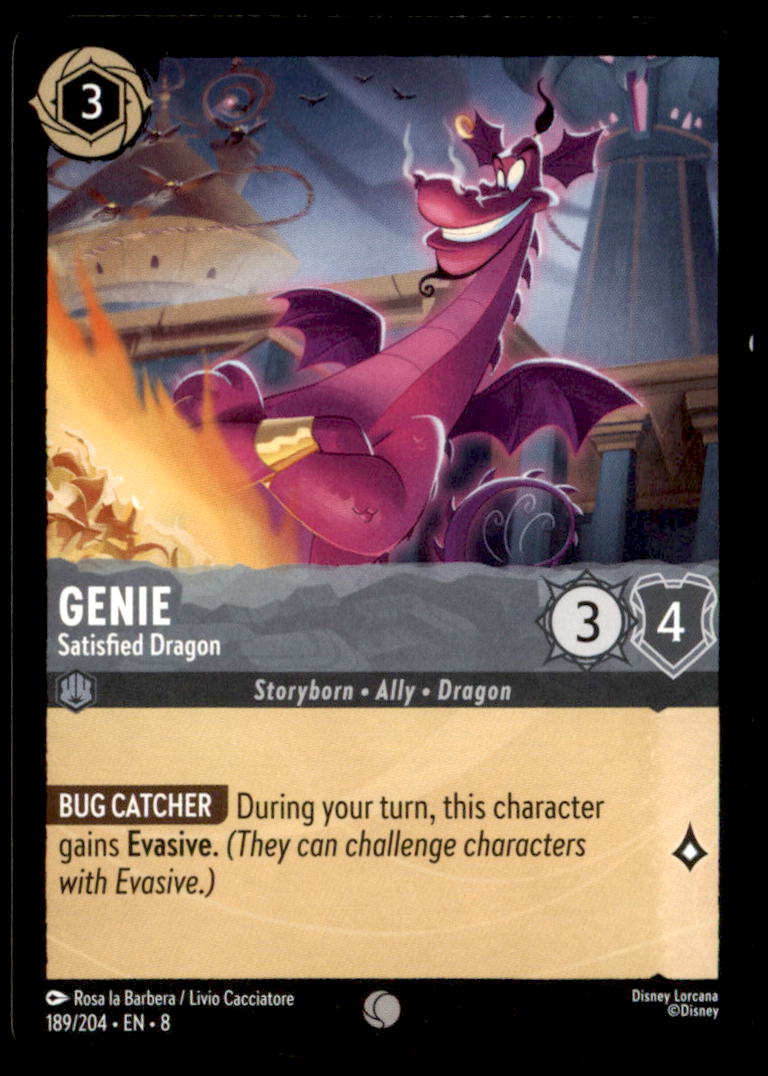 Genie - Satisfied Dragon Common Reign of Jafar 189/204 NM