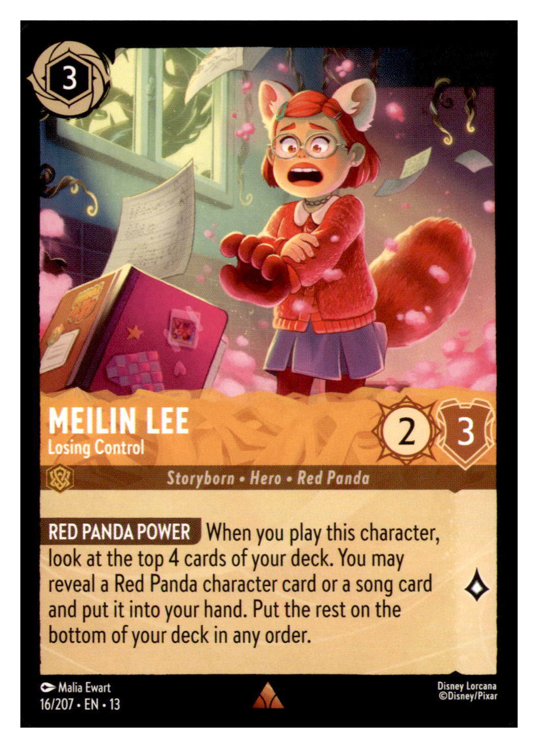 Meilin Lee - Losing Control Rare Attack of the Vine! 16/207 NM