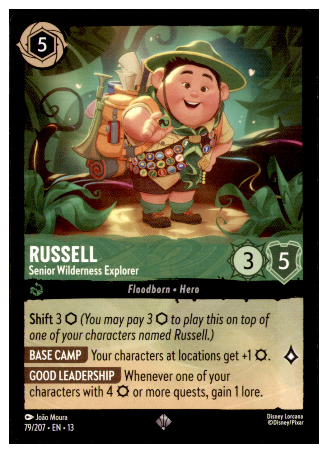 Russell - Senior Wilderness Explorer Super Rare Attack of the Vine! 79/207 NM