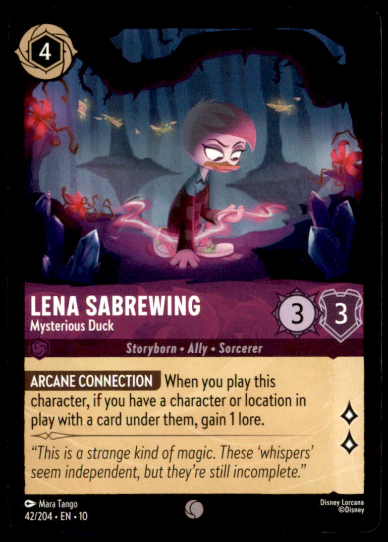 Lena Sabrewing - Mysterious Duck Common Whispers in the Well 42/204 NM