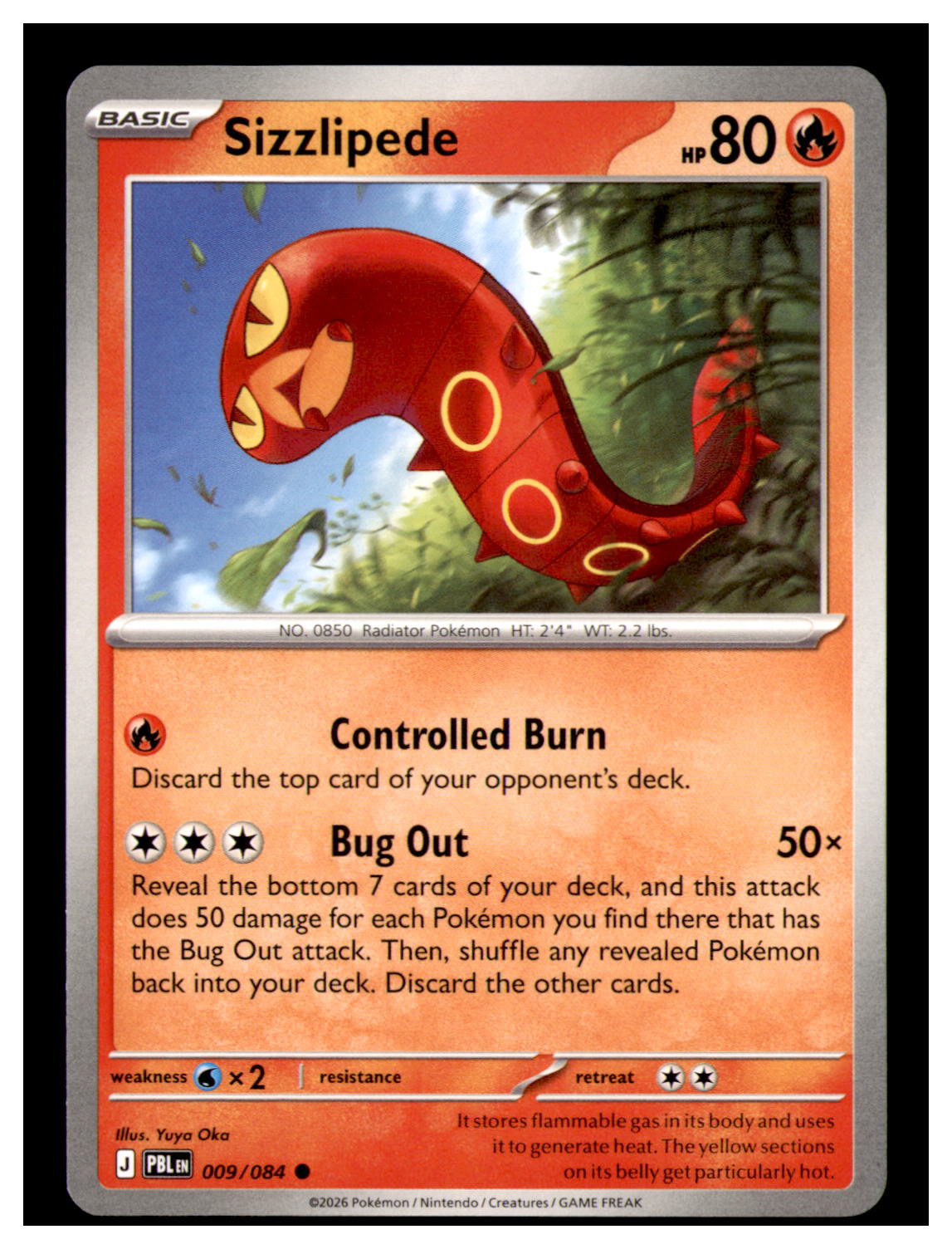 Sizzlipede Common ME05: Pitch Black 009/084 NM