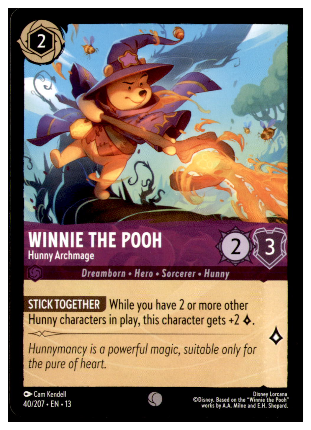 Winnie the Pooh - Hunny Archmage Common Attack of the Vine! 40/207 NM