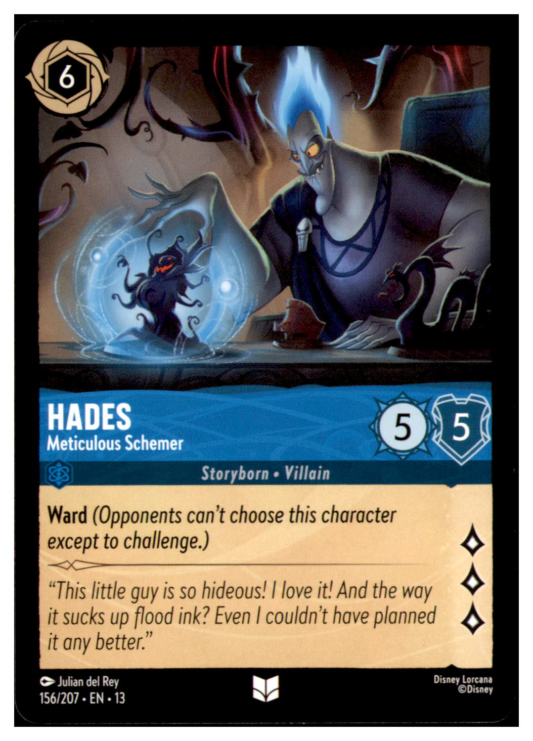 Hades - Meticulous Schemer Uncommon Attack of the Vine! 156/207 NM