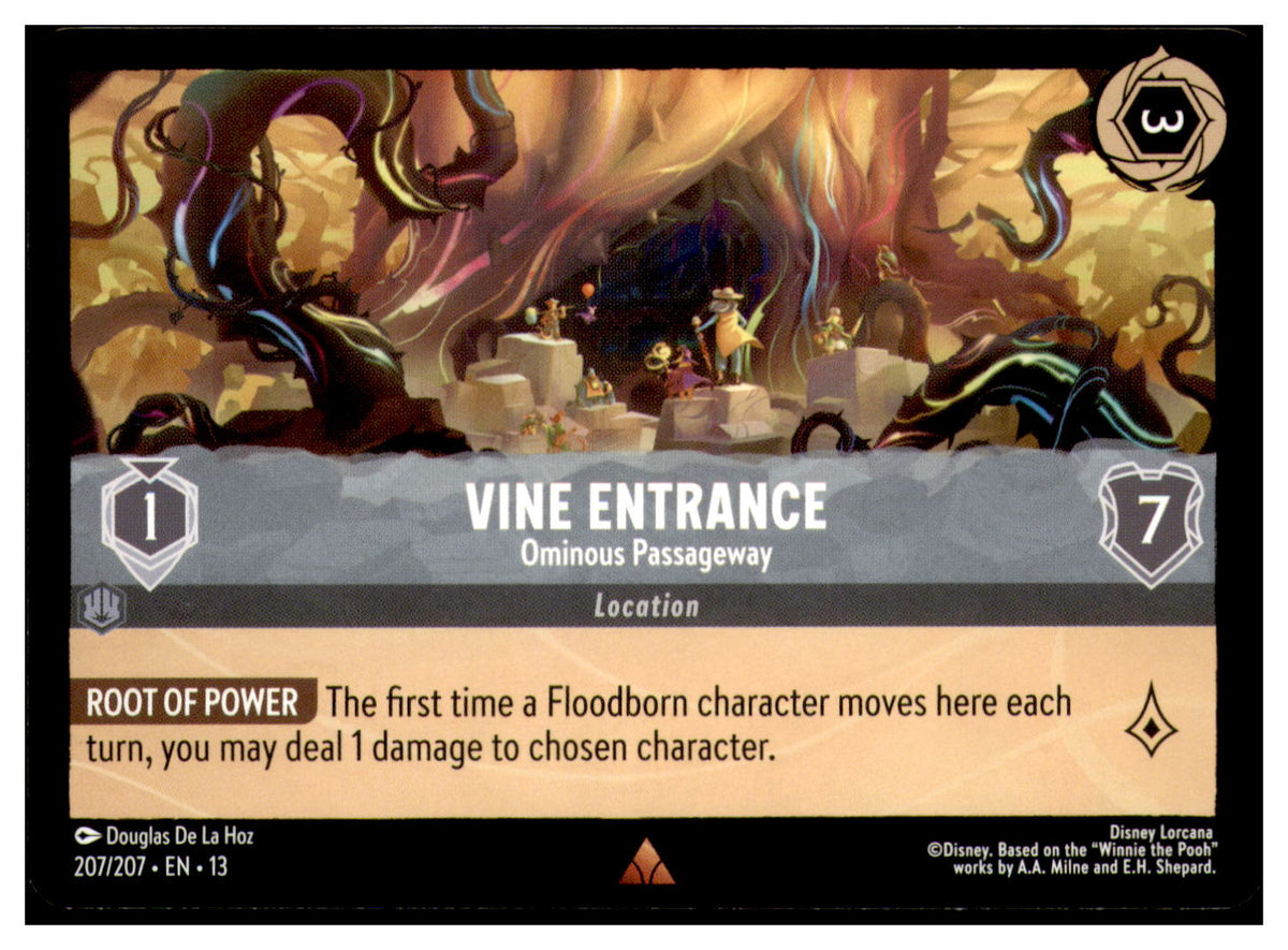 Vine Entrance - Ominous Passageway Rare Attack of the Vine! 207/207 NM